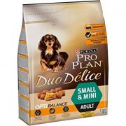 פרו פלאן לכלבים - דואו דליס מזון לכלבים בוגרים מגזע קטן -עשיר בנתחי בקר 2.5 ק''ג Pro Plan Duo Delice