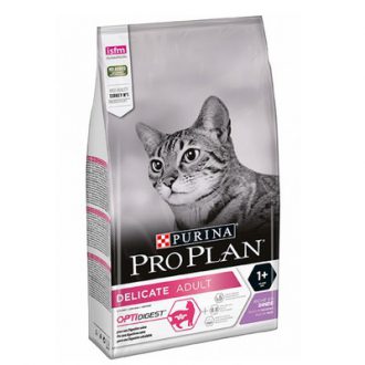 פרו פלאן delicate מזון לחתולים בעלי קיבה רגישה – הודו 3 ק"ג