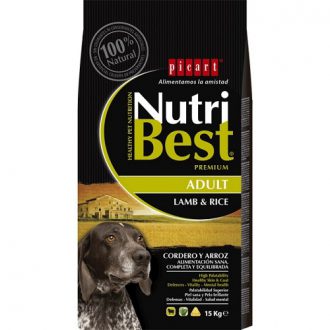 נוטריבסט מזון לכלבים בוגרים – כבש ואורז 15 ק"ג Nutribest