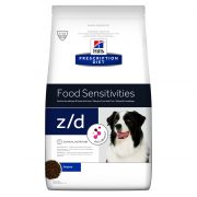 הילס כלב ייעודי (רפואי) Z/D+ActiveBiome לתמיכה במצבי אלרגיה או אי-סבילות למרכיבי מזון בכלבים