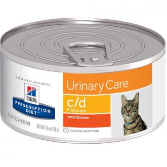 הילס C/D מזון רטוב לחתולים ייעודי (רפואי) לטיפול במערכת השתן 156 גרם