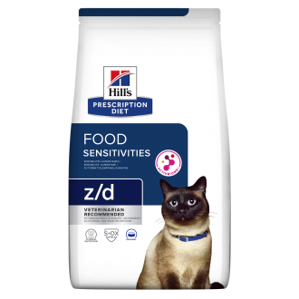 הילס Z/D מזון יבש לחתולים ייעודי (רפואי) לטיפול באלרגיות למרכיבי מזון (אי סבילות למזון) 3 ק"ג