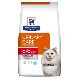 הילס C/D סטרס חתול מזון יבש ייעודי (רפואי) לטיפול בדרכי השתן ולהורדת מתח 3 ק”ג