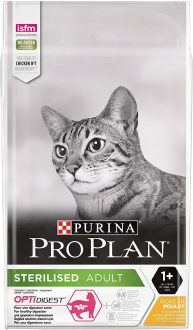 פרו פלאן לחתולים sterilised אוכל לחתולים מסורסים/מעוקרים – עוף הודו 10 ק"ג – Pro Plan