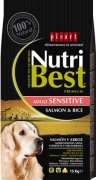 נוטריבסט מזון לכלבים בוגרים - סלמון 15 ק''ג Nutribest