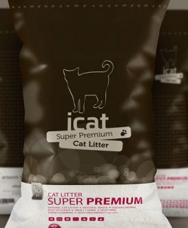 איי קט חול לארגז חתולים – מתגבש וריחני 18 ליטר ICAT