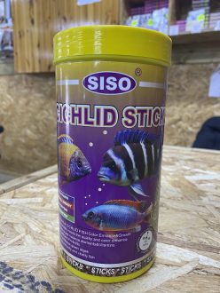 מזון דגים לציקלידים (מקלונים) 400 גרם / 1000 מ”ל SISO