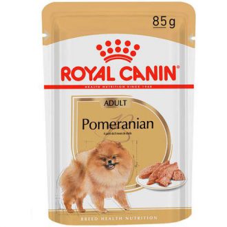 רויאל קנין לכלבים – מזון רטוב לכלב בוגר מגזע פומרניאן – עוף 85 גרם