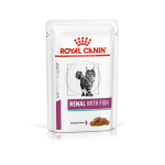 רויאל קנין רנאל פאוץ מזון רטוב לחתולים במגוון טעמים לטיפול במערכת הכליות 85 גרם Royal Canin