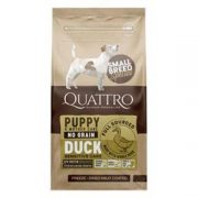 קוואטרו אוכל לכלבים גורים מגזע קטן - ברווז, תפוח אדמה ובטטה 7 ק''ג QUATTRO