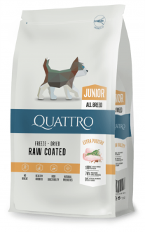 קוואטרו כלב אוכל לגורים – עוף 7 ק"ג QUATTRO