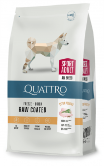 קוואטרו ספורט (אנרג'י) אוכל לכלב בוגר ופעיל – עוף 12 ק"ג QUATTRO