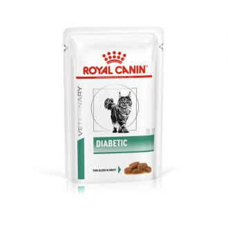 רויאל קנין דיאבטיק פאוץ מזון רטוב לחתולים (חתיכות דקות ברוטב) לטיפול בסכרת 85 גרם Royal Canin