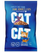 קט קט מזון לחתולים בוגרים - תירס ועוף CAT CAT