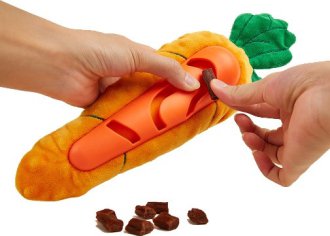 פופוס צעצוע פרוותי ומצפצף בצורת גזר