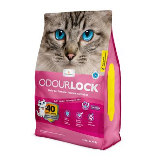 אודר לוק חול חתולים מתגבש קנדי בריח  בייבי פאודר – 12 קילו Odourlock