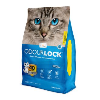 אודר לוק חול חתולים מתגבש קנדי ללא בישום – 12 קילו Odourlock