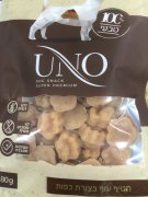 קוואטרו חטיף לכלבים עוף בצורת כפות - 80 גרם QUATTRO UNO